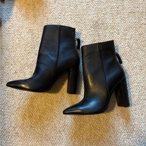 Steve Madden Sleek Black Heeled Boots